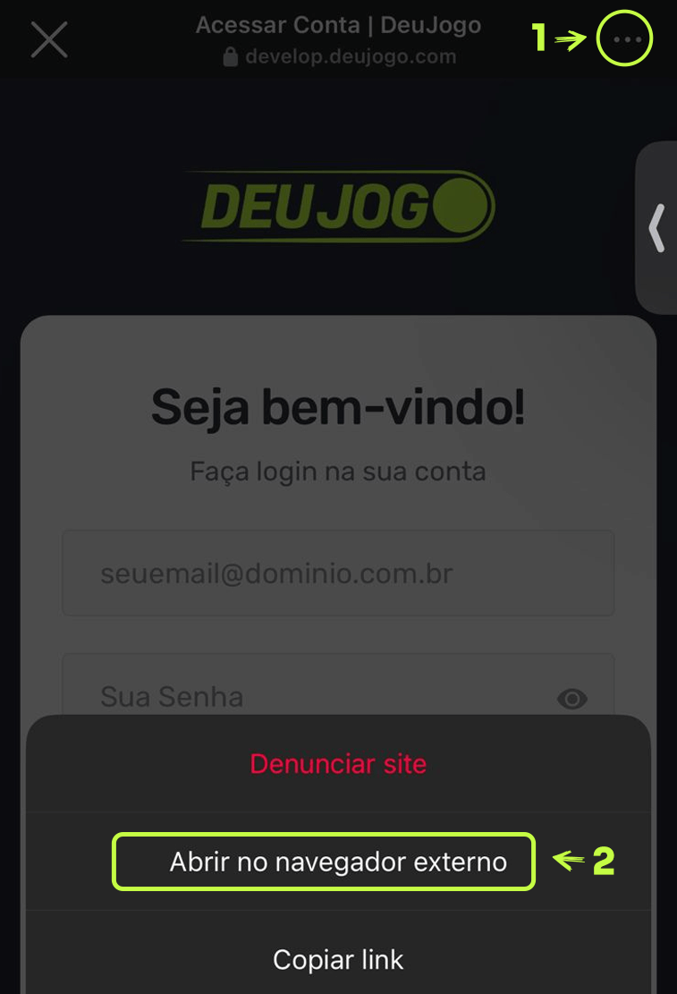 Exemplo iOS